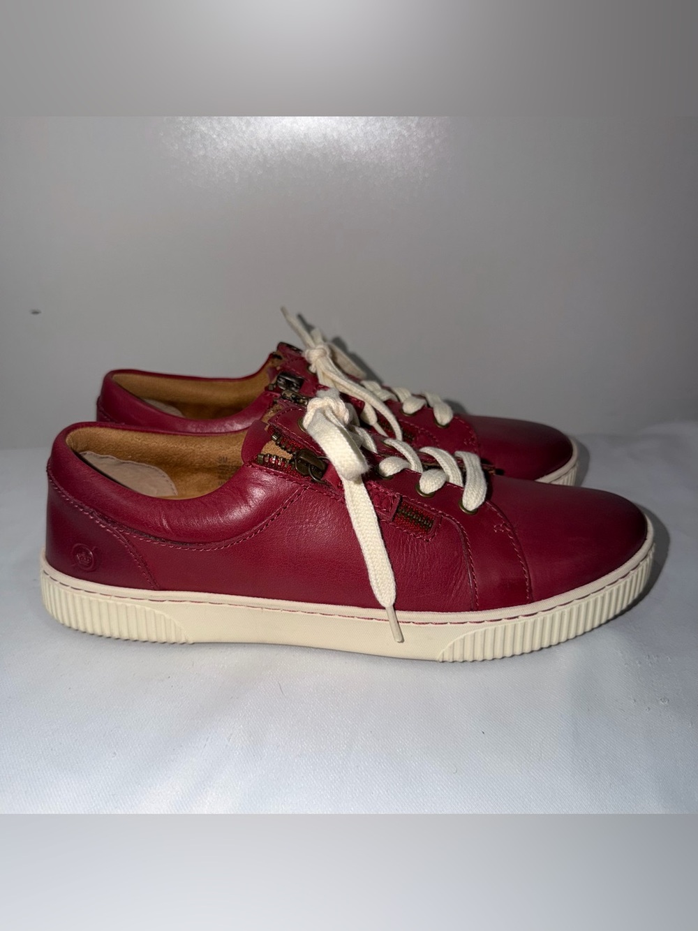 Børn Paloma sneakers in red leather